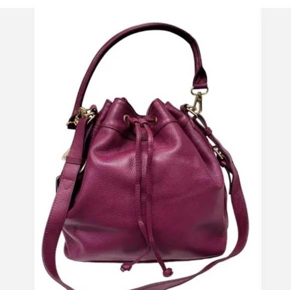 ORA DELPHINE Clair Bucket Bag Genuine Leather - Picture 1 of 15